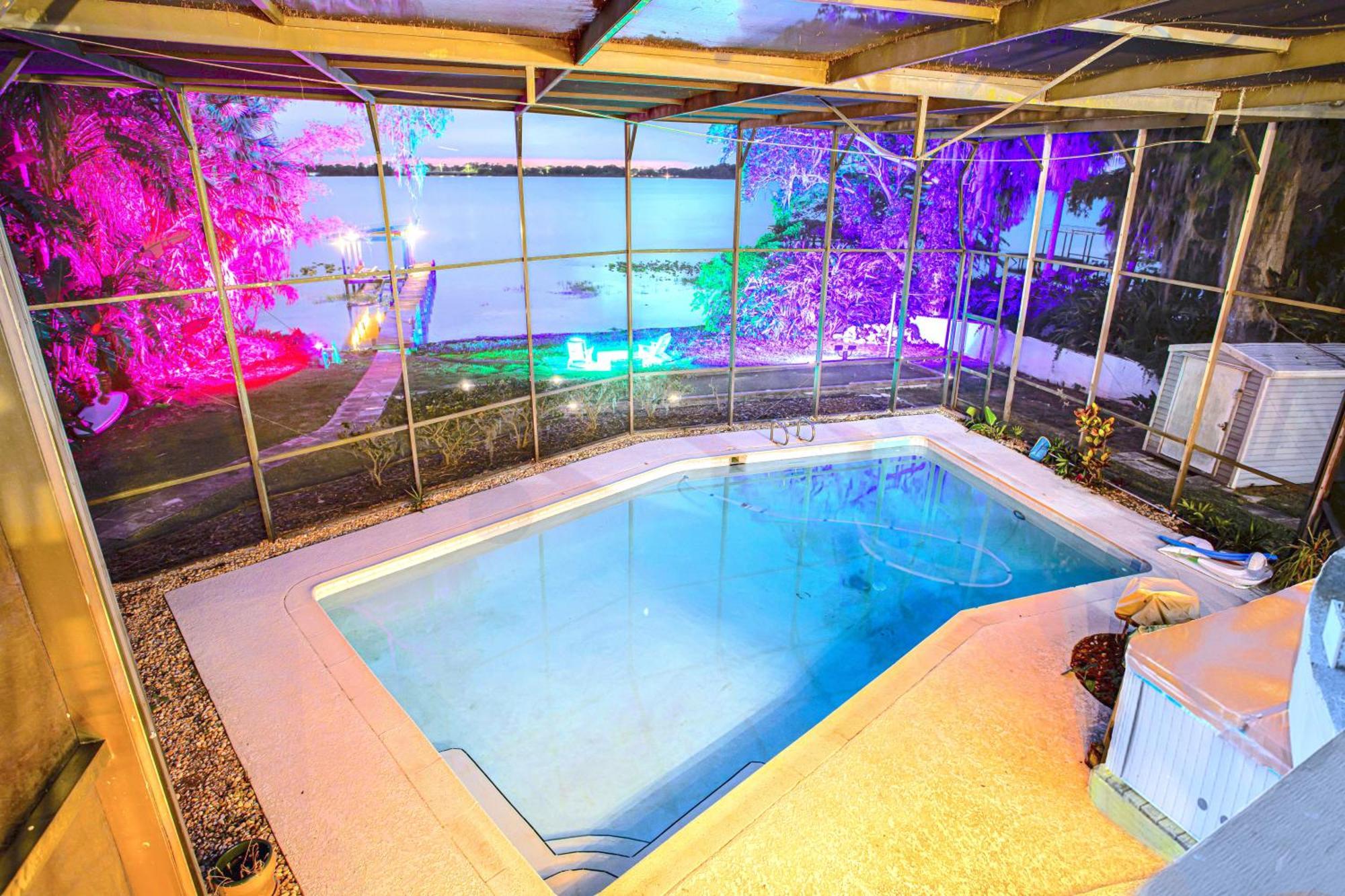 אורלנדו Spacious Lakefront House With Pool, Hottub, & Boating מראה חיצוני תמונה